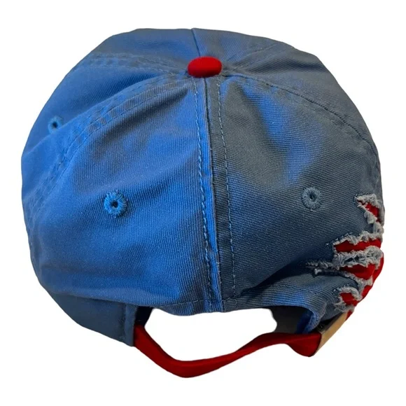 Disney Parks Stitch Kids Youth Baseball Cap - Stitch Wuz Here Blue, Red Clawed - Picture 9 of 14